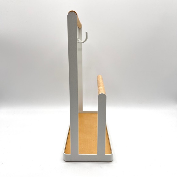 Jewelry Display Storage Stand White Metal Wood Necklace Bracelet - Picture 6 of 11